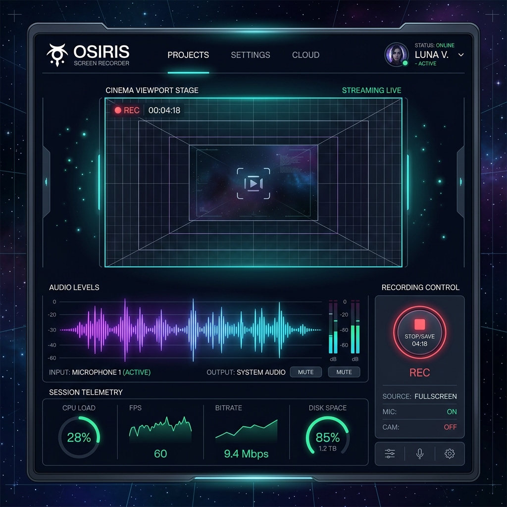 Capura HUD Mockup